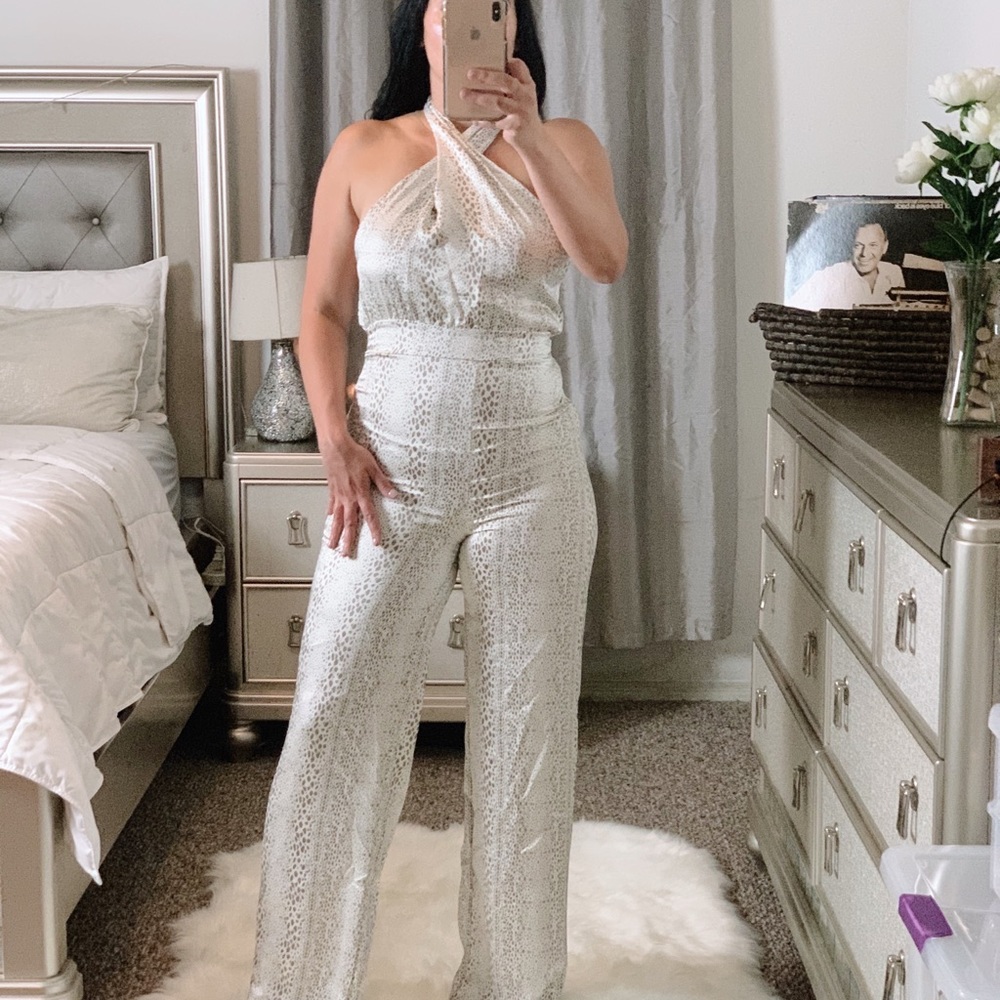 Satin Twist Jumpsuit